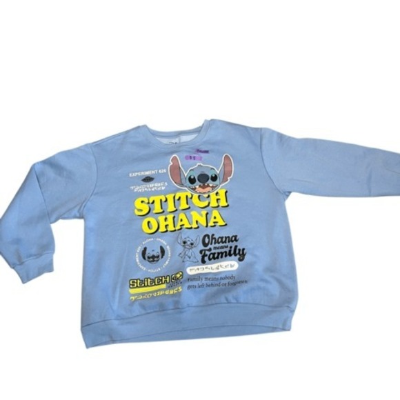 Disney Tops - Disney Stitch Sweatshirt Junior's Size‎ 3XL (21) Ohana Means Family Lightweight